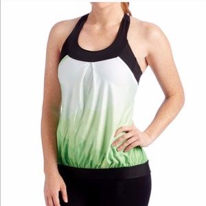 Moxie Cycling Green Summit Layered Tank Top